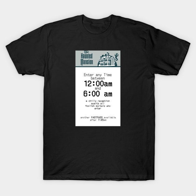 Haunted Fast Pass T-Shirt by Bt519